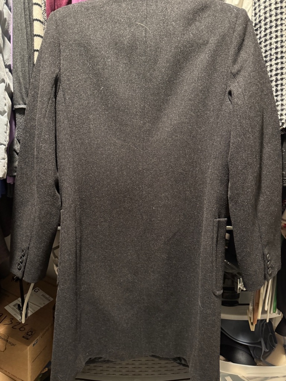 J. Crew Charcoal Wool Blend Pea Coat - Picture 9 of 11